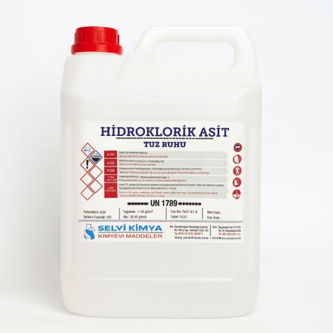 Hydrochloric Acid (Hydrochloric Acid) 5 lt